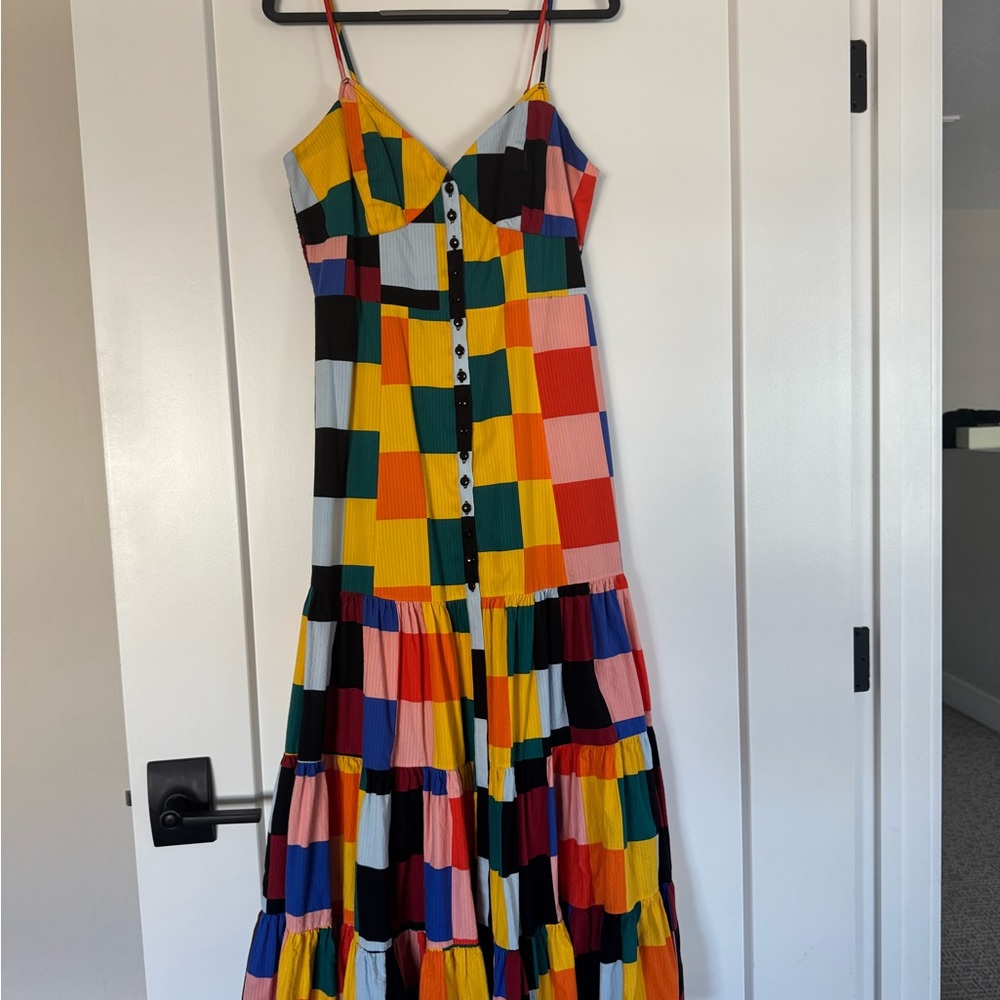 Colorful Patchwork Maxi Dress